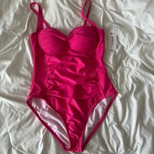 Liz Claiborne Hot Pink Swimsuit